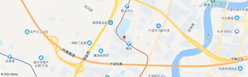 宁波丽园南路启运路口_公交站地图_宁波公交_妙搜公交查询2025