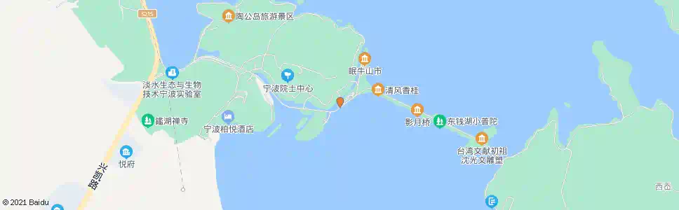 宁波湖心景区_公交站地图_宁波公交_妙搜公交查询2025