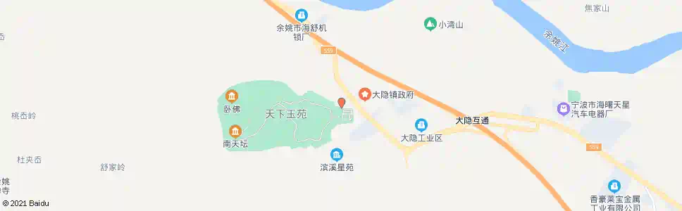宁波大隐公交站(天下玉苑)_公交站地图_宁波公交_妙搜公交查询2025