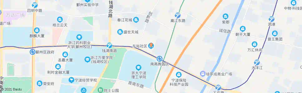 宁波东裕社区_公交站地图_宁波公交_妙搜公交查询2025