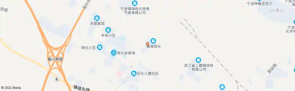 宁波炼化中兴路_公交站地图_宁波公交_妙搜公交查询2025