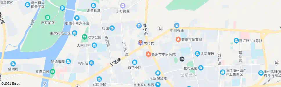 衢州天润发超市_公交站地图_衢州公交_妙搜公交查询2025