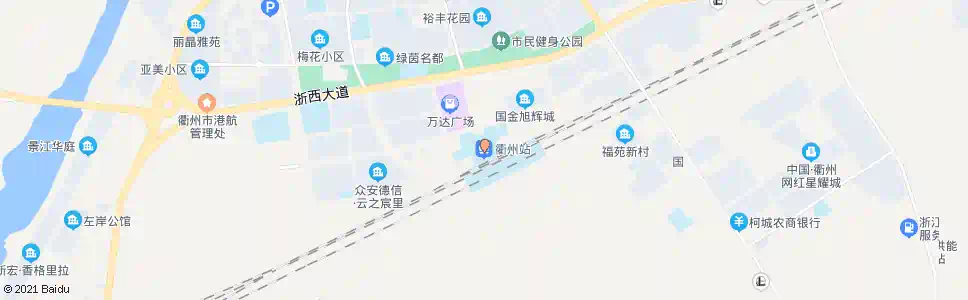 衢州花园_公交站地图_衢州公交_妙搜公交查询2025