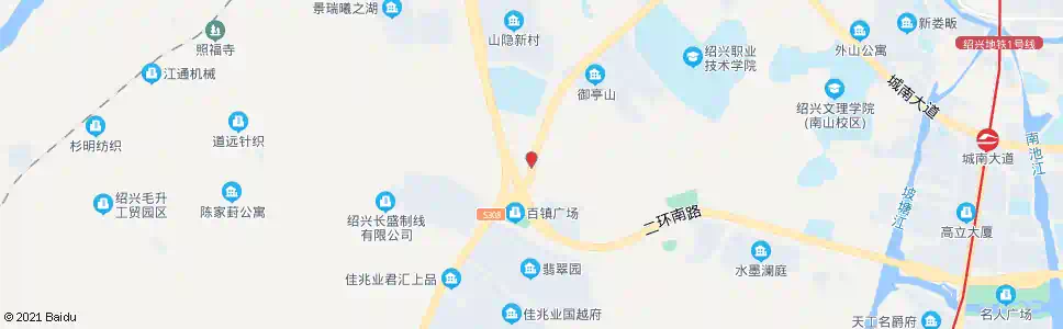 绍兴亭山下_公交站地图_绍兴公交_妙搜公交查询2025