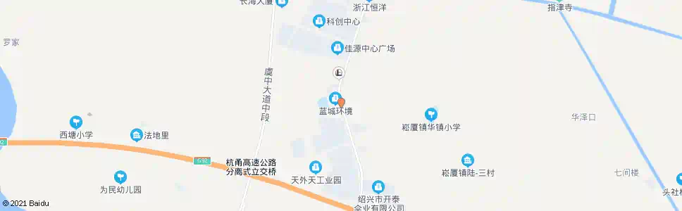 绍兴崧厦二中(南)_公交站地图_绍兴公交_妙搜公交查询2025