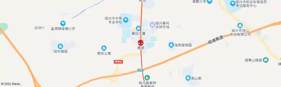 绍兴芳泉路口_公交站地图_绍兴公交_妙搜公交查询2025