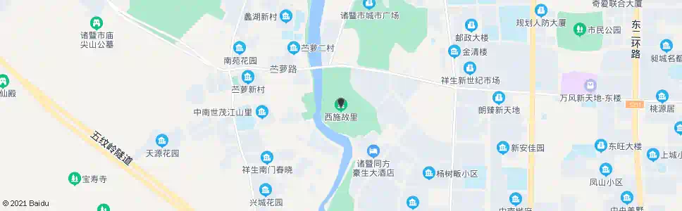 绍兴西施故里小区_公交站地图_绍兴公交_妙搜公交查询2025