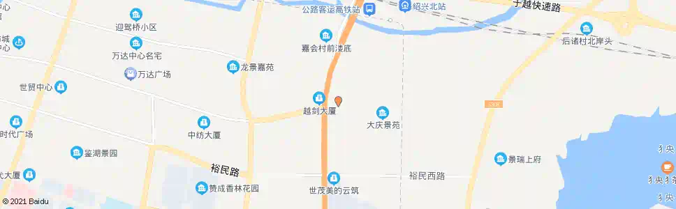 绍兴大庆寺_公交站地图_绍兴公交_妙搜公交查询2025