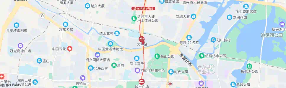 绍兴水木清华(火车站)_公交站地图_绍兴公交_妙搜公交查询2025