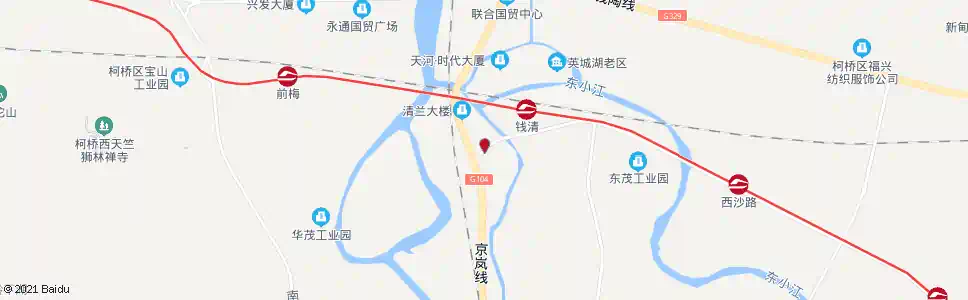 绍兴钱清小马路(电信局)_公交站地图_绍兴公交_妙搜公交查询2025