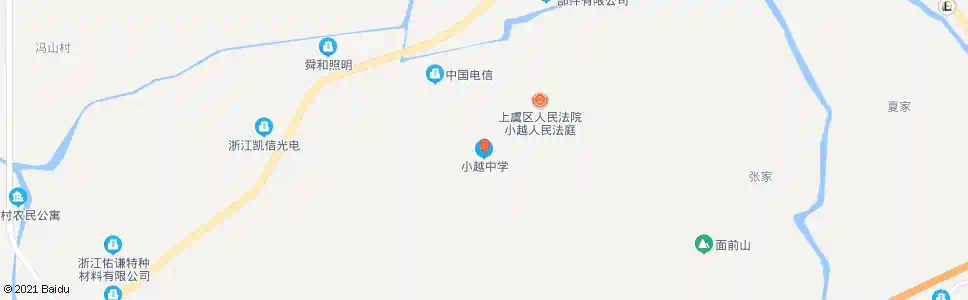 绍兴小越中学_公交站地图_绍兴公交_妙搜公交查询2025