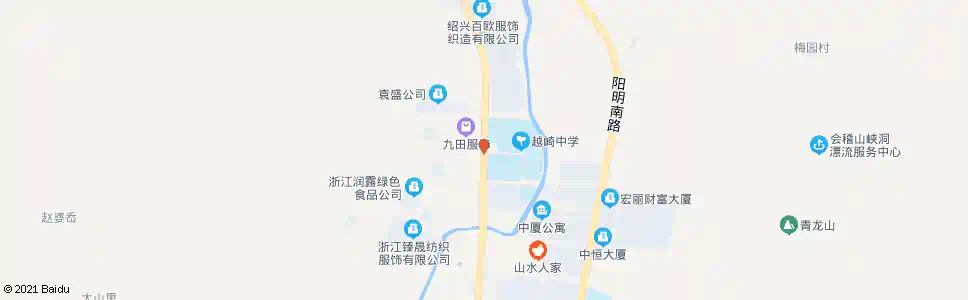 绍兴越崎中学_公交站地图_绍兴公交_妙搜公交查询2025