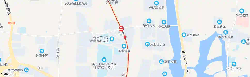 绍兴百合花园_公交站地图_绍兴公交_妙搜公交查询2025