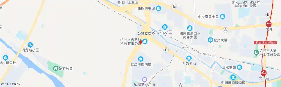 绍兴公铁立交桥_公交站地图_绍兴公交_妙搜公交查询2025