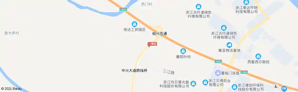 绍兴中兴公司_公交站地图_绍兴公交_妙搜公交查询2025
