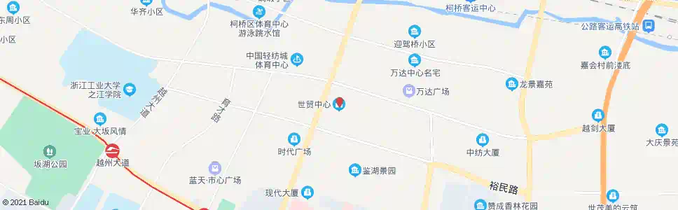 绍兴世贸中心_公交站地图_绍兴公交_妙搜公交查询2025