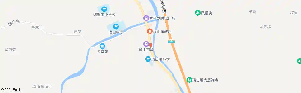 绍兴璜山菜场_公交站地图_绍兴公交_妙搜公交查询2025