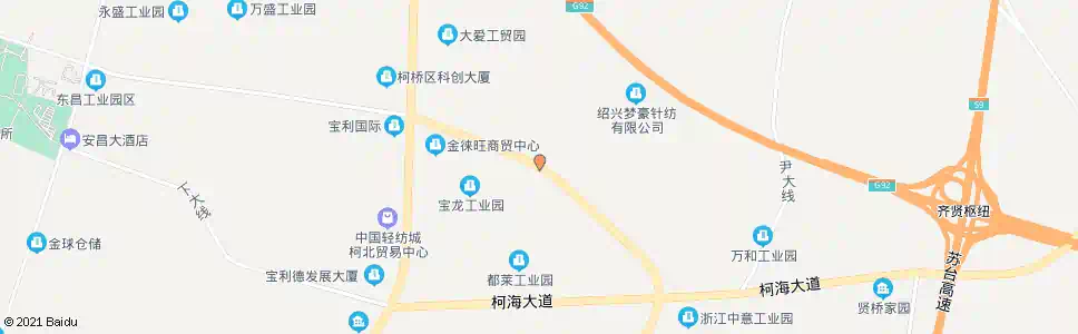 绍兴台商针织园_公交站地图_绍兴公交_妙搜公交查询2025