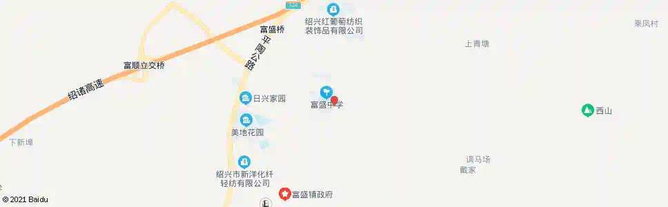 绍兴富盛中学_公交站地图_绍兴公交_妙搜公交查询2025