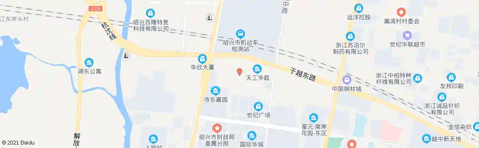 绍兴百盛街_公交站地图_绍兴公交_妙搜公交查询2025