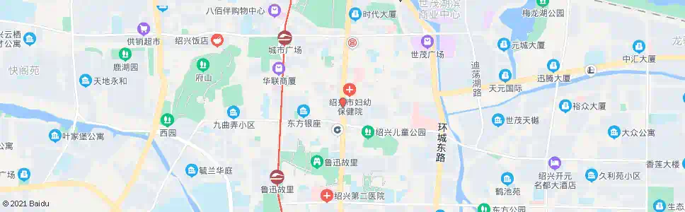 绍兴人民路口(杭州银行)_公交站地图_绍兴公交_妙搜公交查询2025