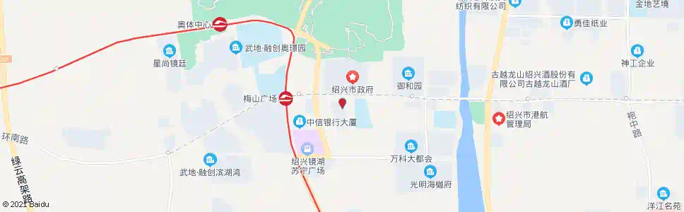 绍兴图书馆_公交站地图_绍兴公交_妙搜公交查询2025