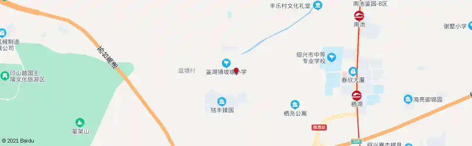 绍兴坡塘村委_公交站地图_绍兴公交_妙搜公交查询2025