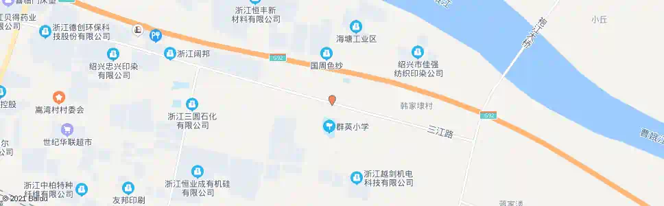 绍兴三江路海南路口_公交站地图_绍兴公交_妙搜公交查询2025