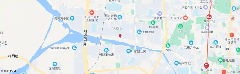 绍兴快阁苑村委_公交站地图_绍兴公交_妙搜公交查询2025