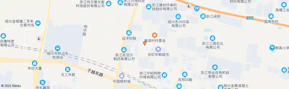 绍兴嵩湾村_公交站地图_绍兴公交_妙搜公交查询2025