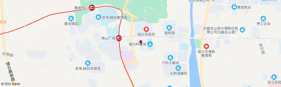 绍兴文化中心_公交站地图_绍兴公交_妙搜公交查询2025