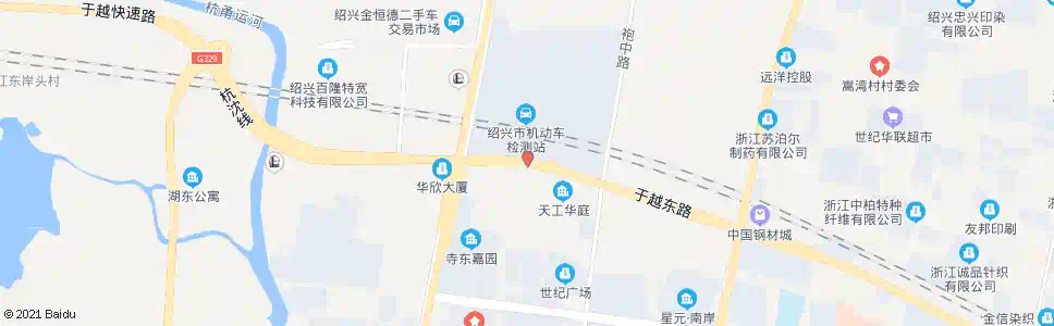 绍兴天地公寓_公交站地图_绍兴公交_妙搜公交查询2025