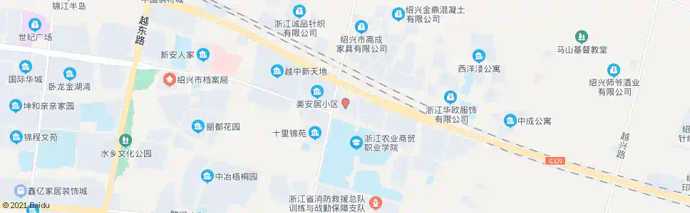 绍兴越胜公寓_公交站地图_绍兴公交_妙搜公交查询2025