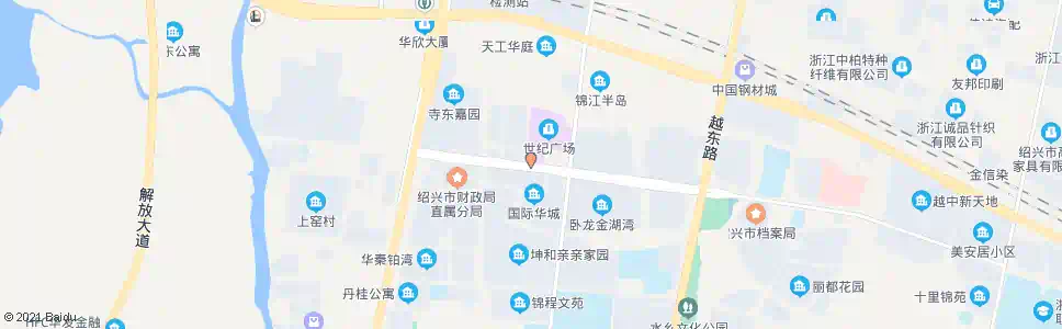 绍兴世纪广场_公交站地图_绍兴公交_妙搜公交查询2025