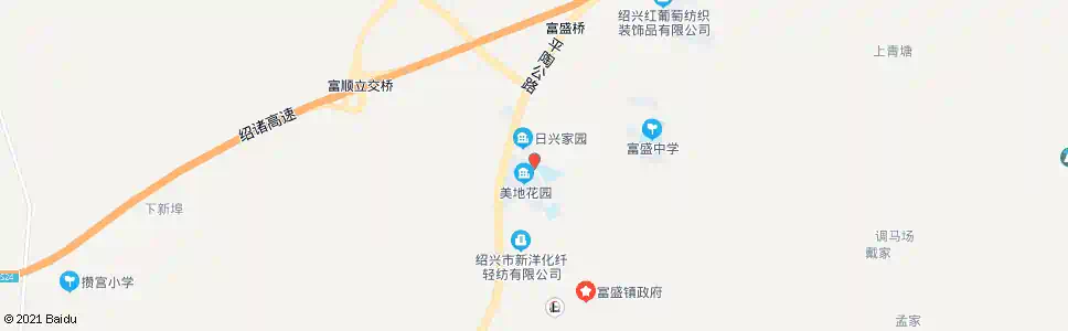 绍兴富盛小学_公交站地图_绍兴公交_妙搜公交查询2025