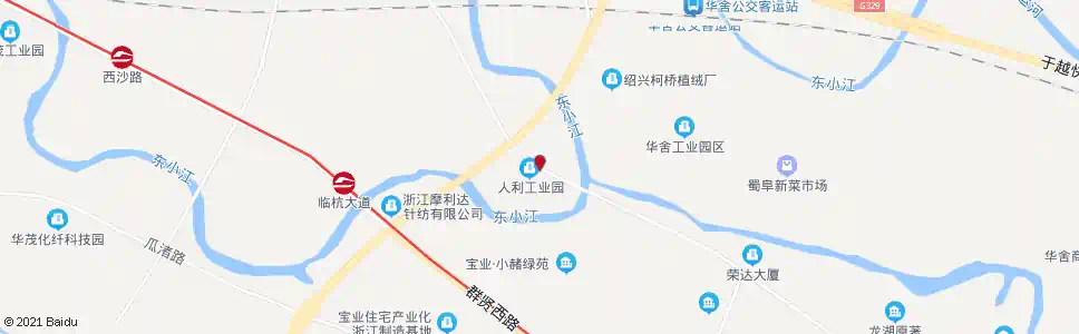 绍兴人利工业园_公交站地图_绍兴公交_妙搜公交查询2025