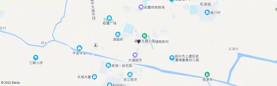 绍兴崧厦六建_公交站地图_绍兴公交_妙搜公交查询2025