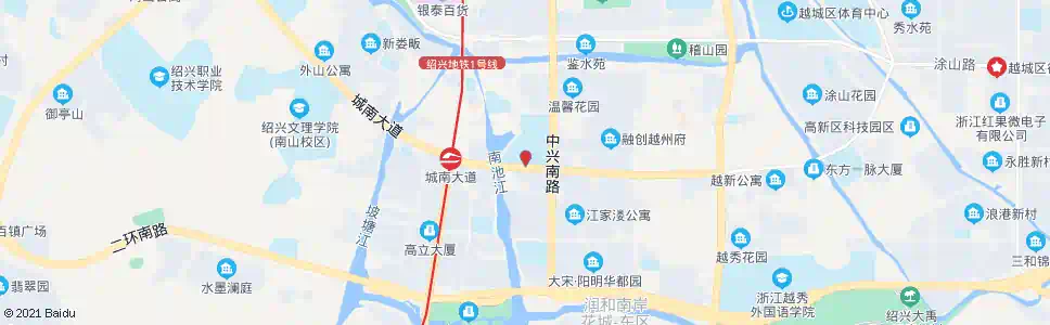 绍兴鲁迅中学(南大门)_公交站地图_绍兴公交_妙搜公交查询2025