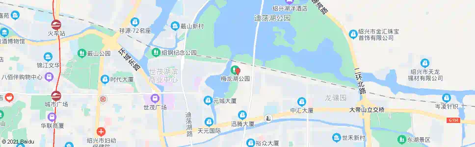 绍兴梅龙湖始发站_公交站地图_绍兴公交_妙搜公交查询2025