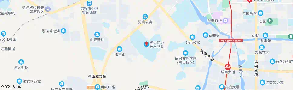 绍兴绍兴职业技术学院_公交站地图_绍兴公交_妙搜公交查询2025