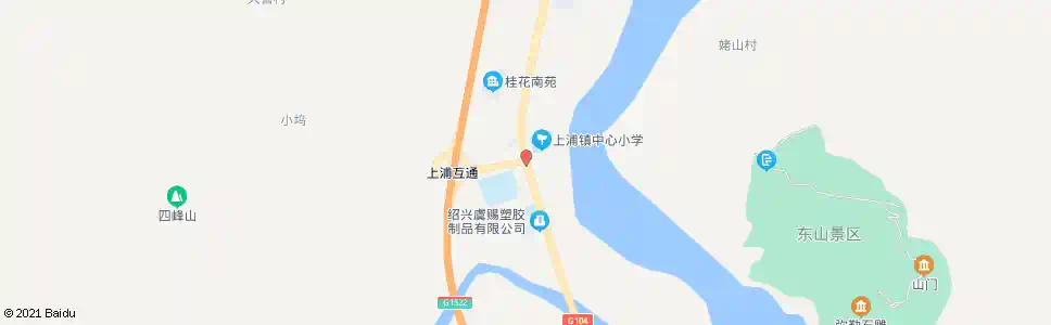 绍兴上浦镇政府(上浦中学)_公交站地图_绍兴公交_妙搜公交查询2025