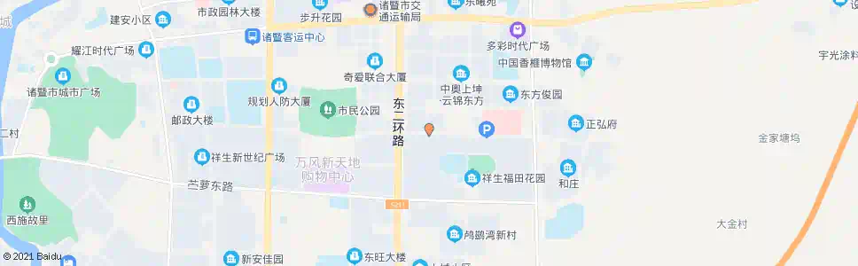 绍兴福田花园(北门)_公交站地图_绍兴公交_妙搜公交查询2025