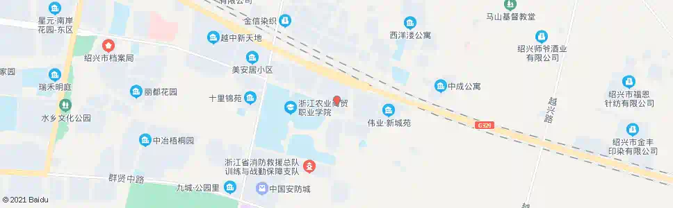 绍兴浙江农业商贸职业学院_公交站地图_绍兴公交_妙搜公交查询2025