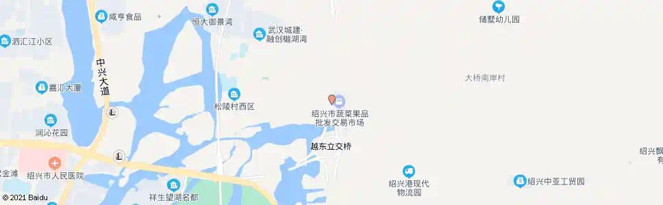 绍兴果蔬批发市场_公交站地图_绍兴公交_妙搜公交查询2025