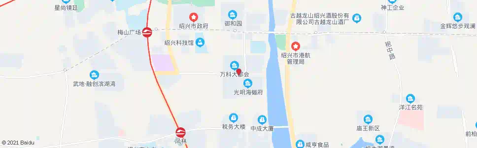 绍兴凤林路后墅路口_公交站地图_绍兴公交_妙搜公交查询2025