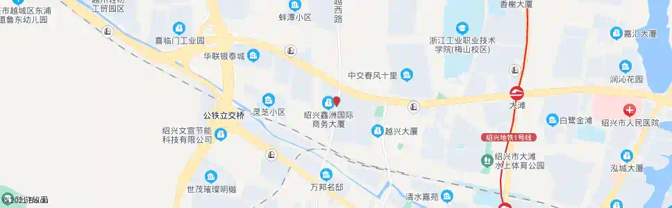 绍兴朝皇路口_公交站地图_绍兴公交_妙搜公交查询2025