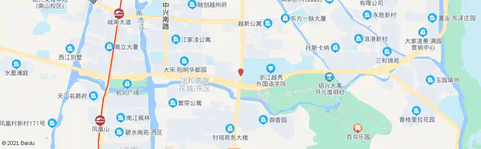 绍兴越秀外国语学院(西大门)_公交站地图_绍兴公交_妙搜公交查询2025