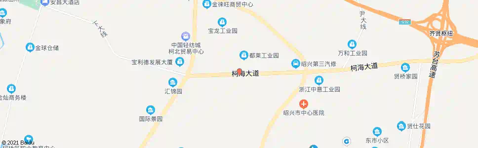 绍兴柯海线齐贤路口_公交站地图_绍兴公交_妙搜公交查询2025