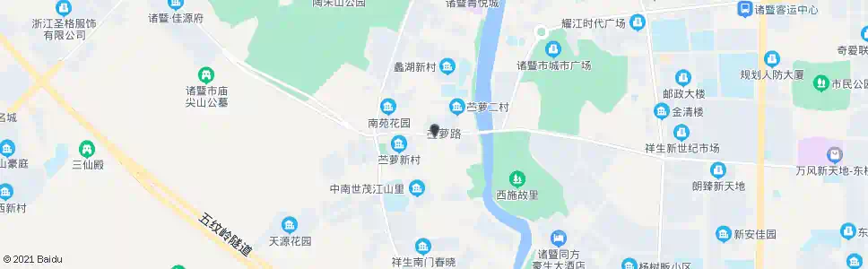 绍兴苎萝二村_公交站地图_绍兴公交_妙搜公交查询2025