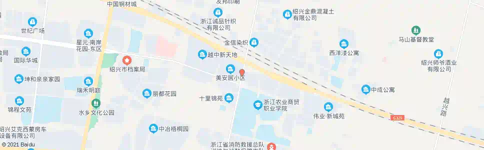 绍兴越胜公寓(宏大美安居)_公交站地图_绍兴公交_妙搜公交查询2025